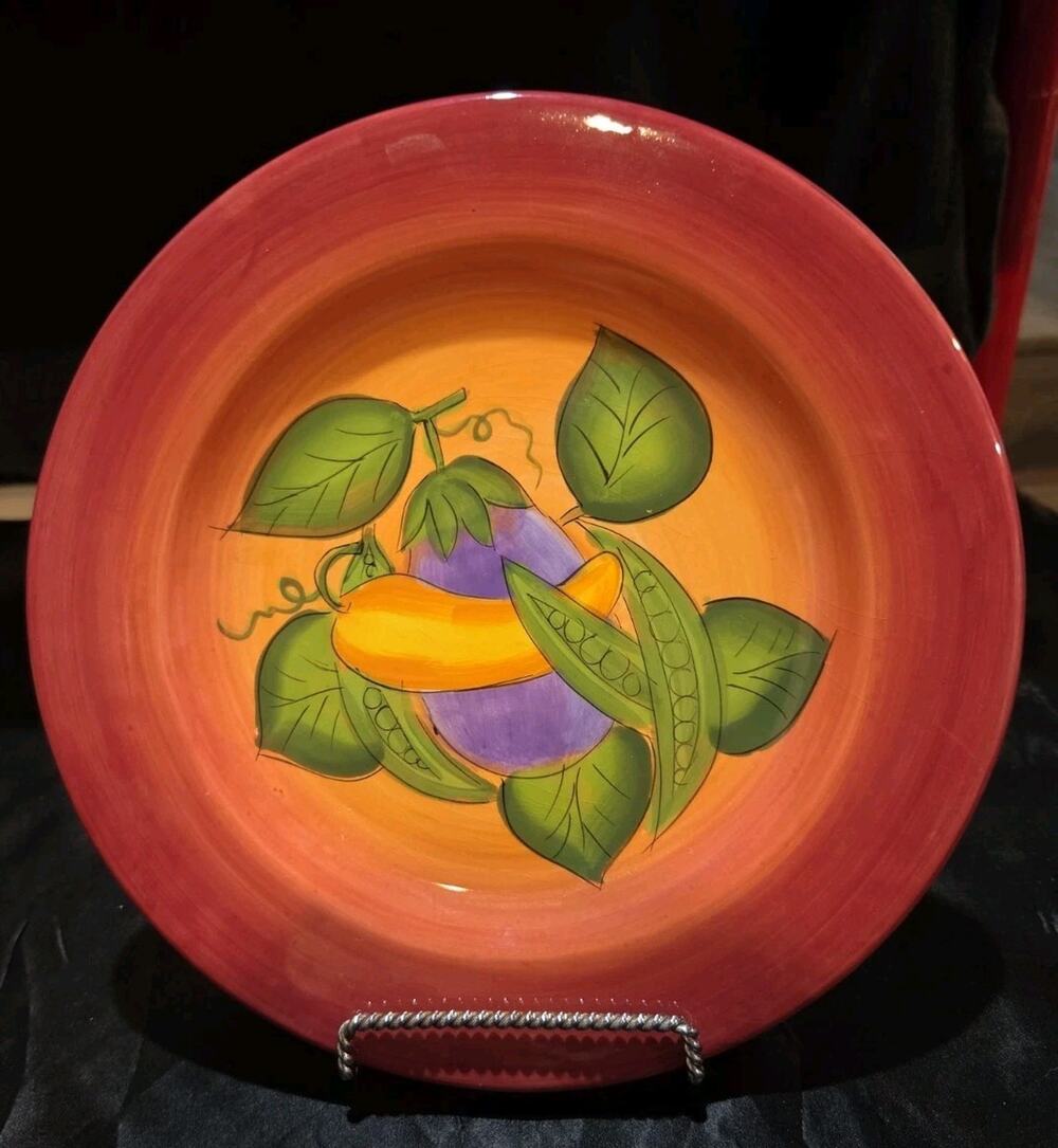Gates Ware Peas In A Pod 9.5" Salad Plate Red